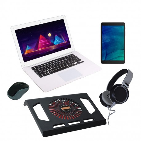 Laptop Vulcan Venture II 32GB 2GB ram 14 Pulgadas Quad Core + Tablet, Mouse, Audifonos y Base EnfriadoraVulcan