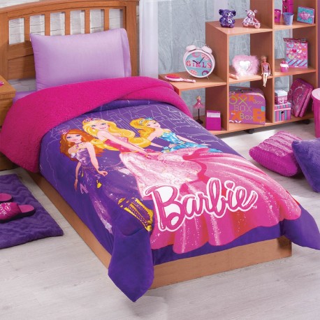 Cobertor borrega Barbie PrincessesConcord