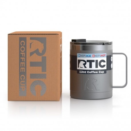 Taza Térmica Coffee Cup 12 oz./355 ml. Gris Mate RTICRTIC