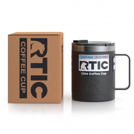 Taza Térmica Coffee Cup 12 oz./355 ml. Negro Mate RTICRTIC